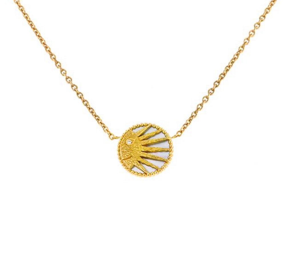 Dior Rose Des Vents “Rose Céleste” Mother Of Pearl & Onyx, Diamonds, 18 Carat Yellow Gold Bracelet