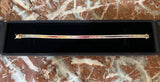 Bracelet Tennis 5.70 Carats Saphirs Arc-En-Ciel & Diamants Or Rose 18 Carats