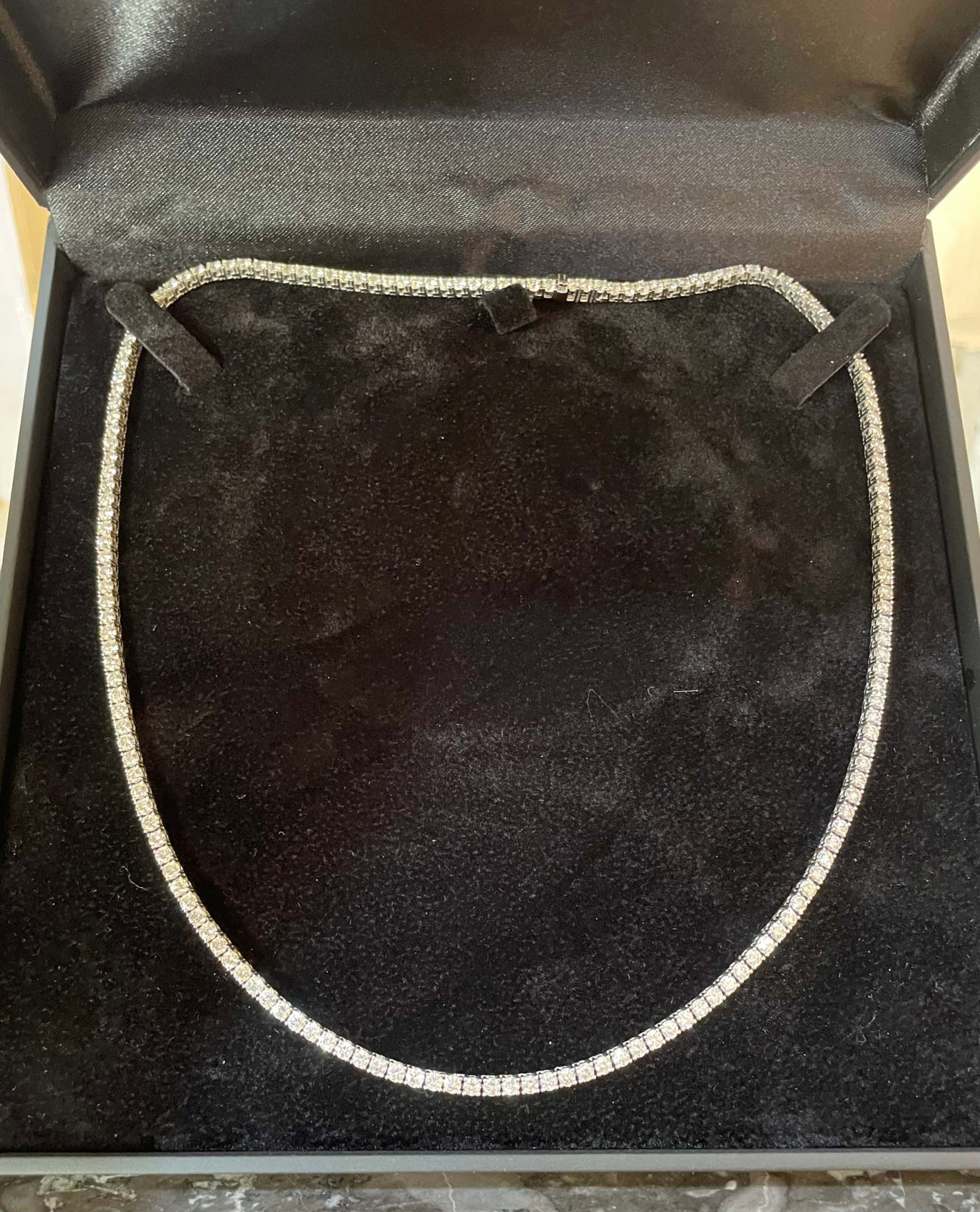 Collier LINK or 18 carats Diamants