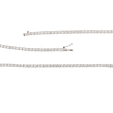 Collier Rivière Diamants 10.15 Carats Or Gris 18 Carats