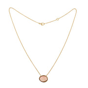 Orange Tourmaline 18 Carats Yellow Gold Necklace