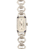 Platinum and Diamonds Art Deco Watch Movement signed Zenith