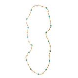 Sautoir Vintage Turquoises Or Jaune 18 Carats