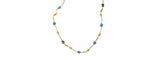 Sautoir Vintage Turquoises Or Jaune 18 Carats