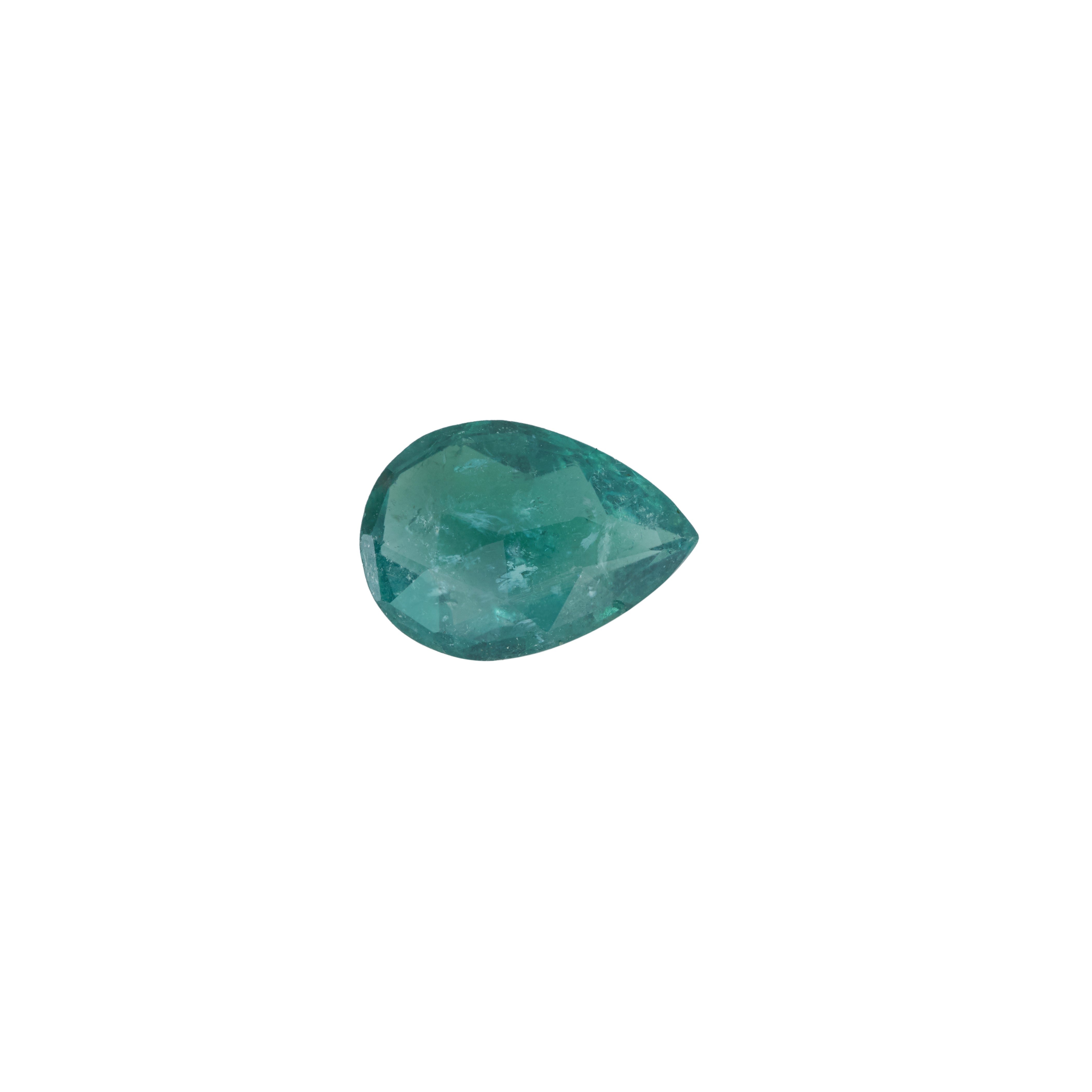 2.74 Carats Pear Green Tourmaline