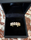 Djula Diamond 18 Carat Yellow Gold White Gold Rose Gold Mix&Match Wedding Rings Trio
