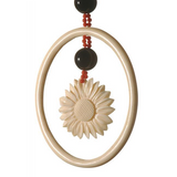 Long Sautoir Ivoire, onyx, Corail ancien