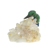 Gübelin Kingfisher Azurmalachite Agate Onyx Rock Cristal Sculpture