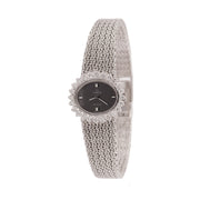 Lady Omega Brilliant Cut Diamonds 18 Carats White Gold “De Ville” Watch